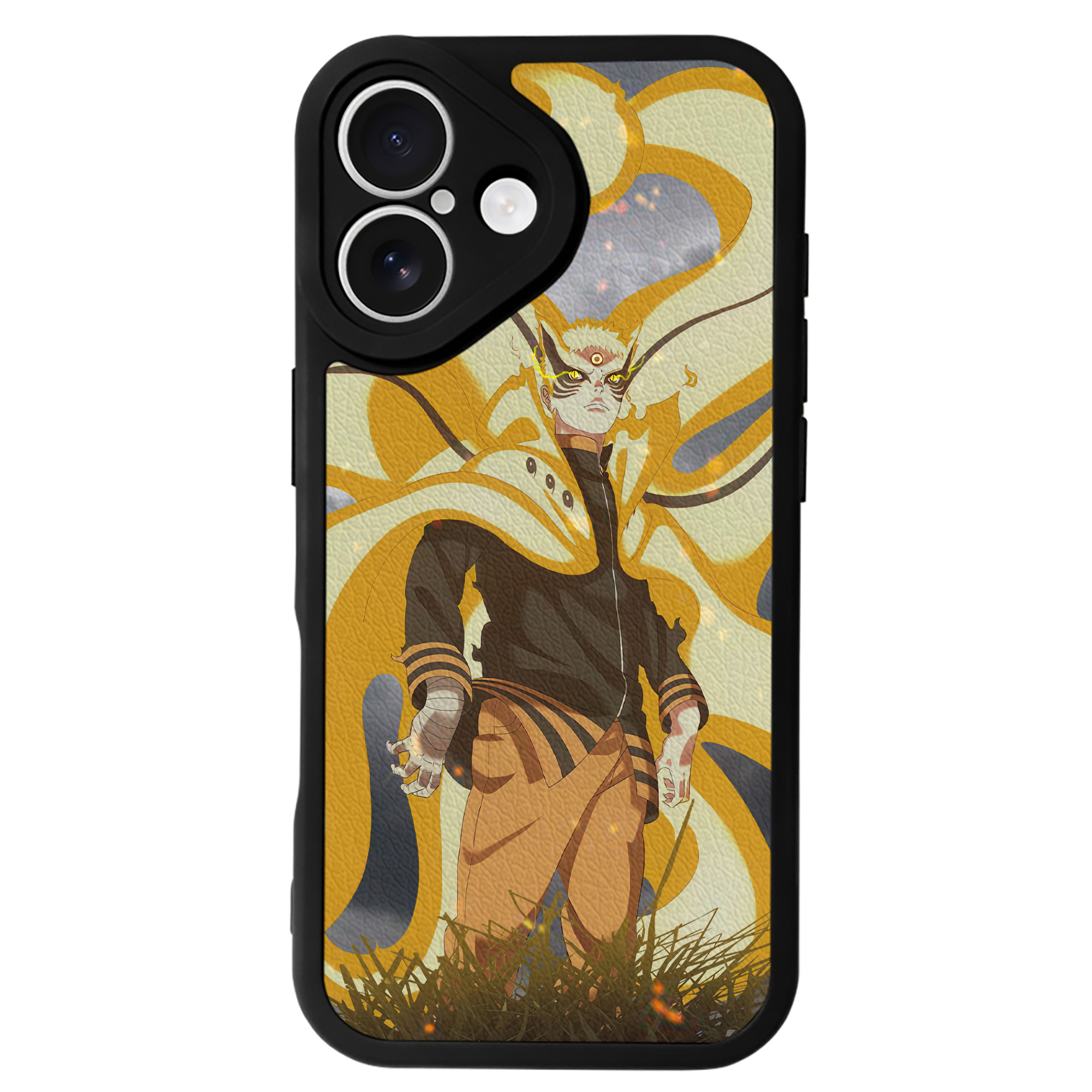 （画像用） NARUTO -ナルト- NARUTO -ナルト- 疾風伝 【iPhone 16シリーズ対応】シリコンスマホケース（レザー調） 材質：シリコン